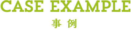 case example　事例